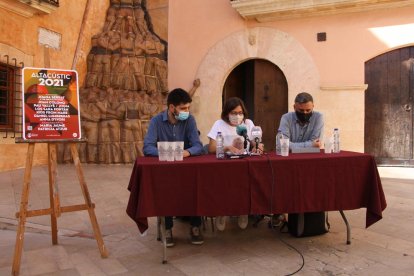 Imagen de la presentación del festival en la plaza del Pou.