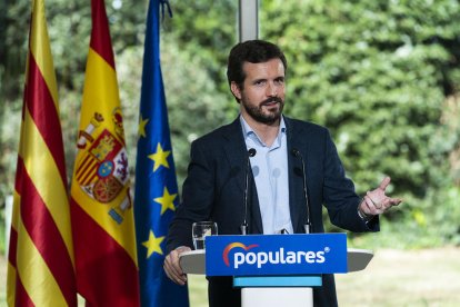 El presidente del PP, Pablo Casado.