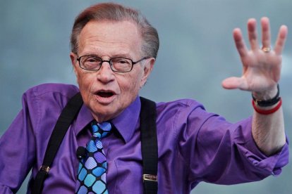 Imatge d'arxiu del famós presentador nord-americà Larry King.