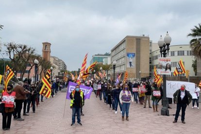 La concentració s'ha fet al costat de la subdelegació de govern de les quatre capitals catalanes.