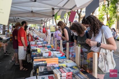 Imatge del Sant Jordi de l'any passat.