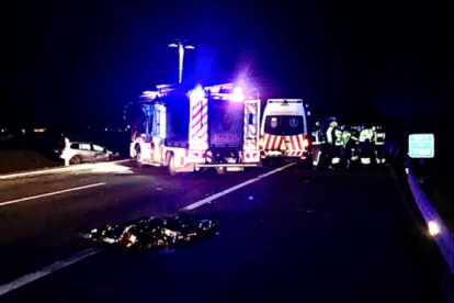 Escenario del accidente en Los Alcázares (Murcia).