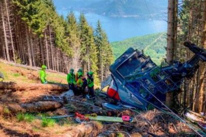 Imatge de la cabina després de l'accident.