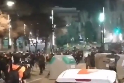 Primeres barricades a Tarragona.