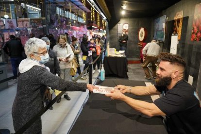 Marc Ribas en el Mercat de Tarragona.