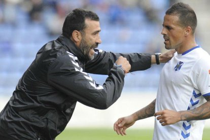 Raúl Agné, quan entrenava al Tenerife.