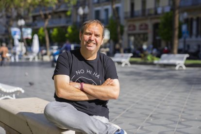 Domingo García este lunes en la Ramba Nova de Tarragona.