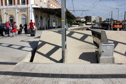 Imagen del estció de tren de Tortosa.