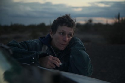 Frances McDormand en el filme 'Nomadland'.