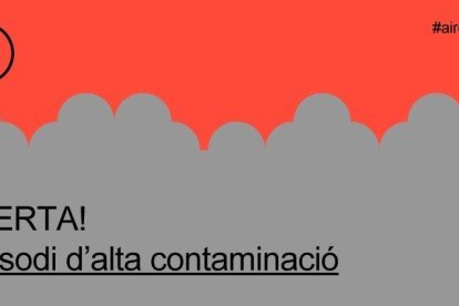 El motiu és la presència d'una intrusió de pols africana des del dia 18 de febrer i la previsió dels models de dispersió de contaminants.