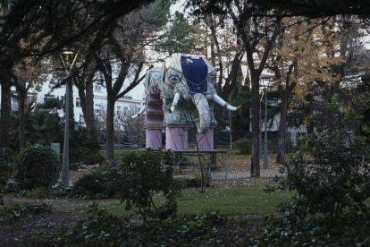 Un dels elements que ja s'ha col·locat a la zona.