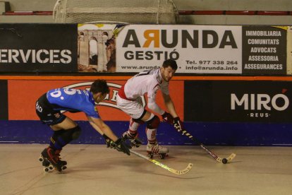 Una imagen del partido entre el Reus Deportiu y el Girona de esta temporada.