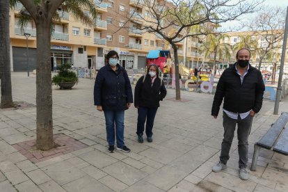 Misericordia Parra, Núria Gras y Antonio Huertas.