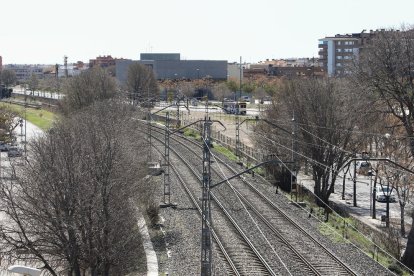 L'espai on està previst que es construeixi el futur baixador.