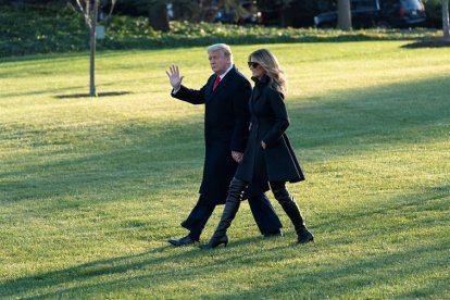 El president dels EUA, Donald Trump i la primera dama, Melania Trump.