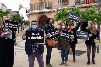 Pla general d'alguns dels manifestats.