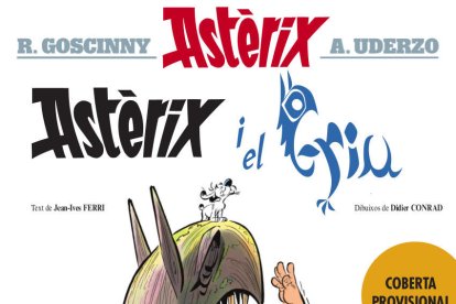 Cubierta provisional del álbum 'Astèrix y el grifo', que se publicará el 21 de octubre del 2021.