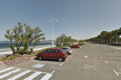 Zona de la playa de Samil, en Vigo, donde se perdió la niña.