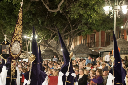 Imagen de la confaria El Rico de Málaga en una procesión de Semana Santa.