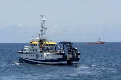 Imatge del vaixell oceanogràfic Ángeles Alvariño.