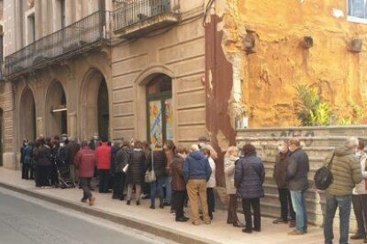 Esta era la imagen de la calle Jaume Huguet.