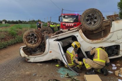 Imagen del vehículo accidentado.