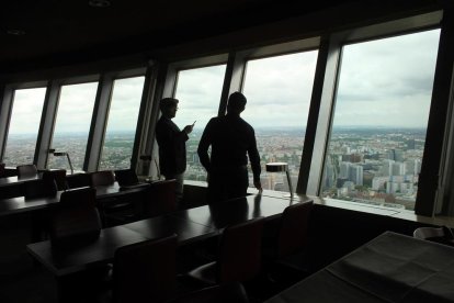 Vistas desde la Torre de Televisión de Berlín.