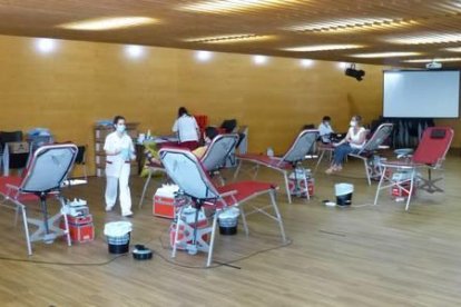 Imagen de archivo de una de las jornadas de donación de sangre en Salou.