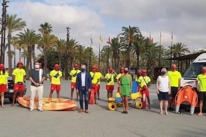 Aquest dimarts Salou ha presentat el dispositiu de seguretat a les platges del municipi.