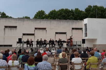 El concierto organizado por la Pandilla Sardanista Rosa de Reus con motivo de la Fiesta Mayor.