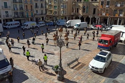 Imatge d'una de les mobilitzacions del sector al Mercadal.