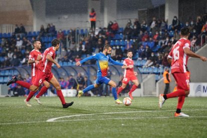 Una imagen del Andorra-Nàstic.