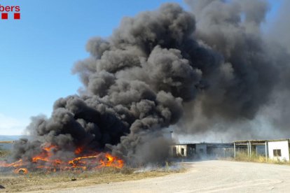 Incendio en el edificio del 112 en Reus