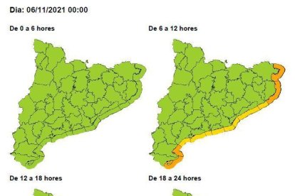 Mapa del riesgo por oleaje.