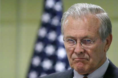 Imatge d'arxiu de l'exsecretari de Defensa dels EUA Donald Rumsfeld.