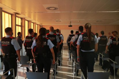 Plano general de los nuevos agentes de Mossos d'Esquadra.