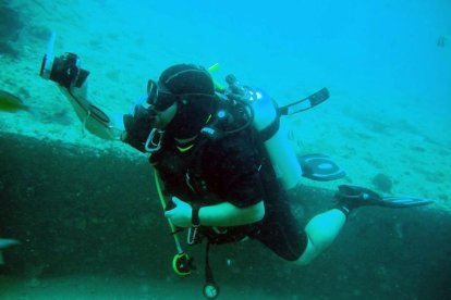 El professor Jaume Folch, que també és instructor de busseig, en una imatge recent.