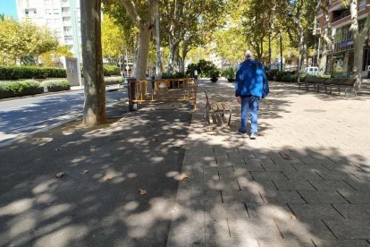 Tots dos passeigs deixaran de tenir el carril bici cap a l'estació en el lateral de la coca central.