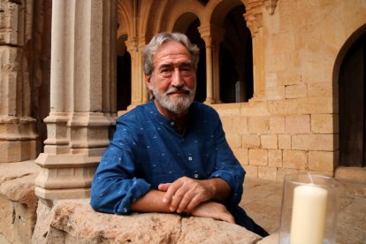 El mestre Jordi Savall al Monestir de Santes Creus abans de la cloenda del I Festival Jordi Savall.