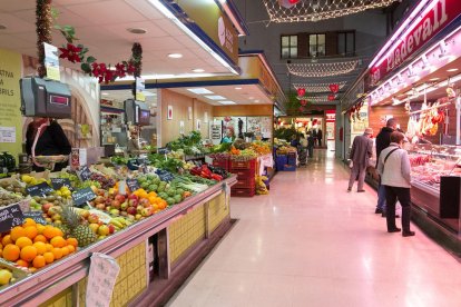 Imatge d'arxiu de les parades ubicades al Mercat Central de Reus.