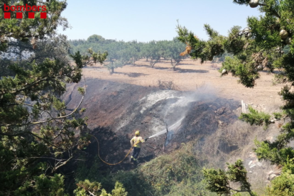 Imatge de l'incendi.