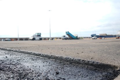 S'ha iniciat la pavimentació.