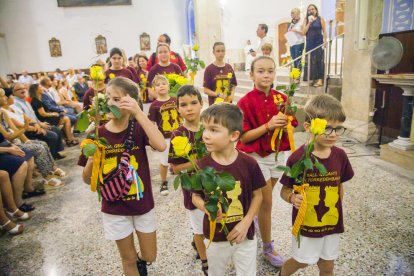 Jóvenes, durante la Santa Rosalia del 2019.