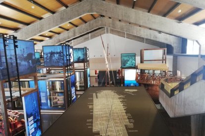 El interior del renovado museo del Port de Tarragona.