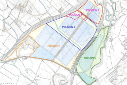 Imagen del plano del polígono logístico Sant Marçal Cal Vies.