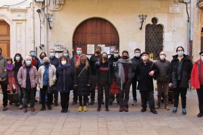 Membres de l'Ateneu Arbocenc, que ara reclamen de l'Ajuntament un canvi d'actitud.