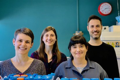 Dàlia Raïch Regué, Jordana Muñoz Basagoiti, Nuria Izquierdo-Useros y Daniel Pérez Zsolt,participants en la investigación.