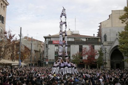 El 3 de 9 de los Minyons de Terrassa, en la diada de la colla