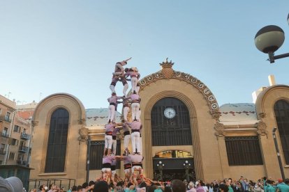 El 5d7 descarregat de la Colla Jove de Tarragona durant aquest dissabte.