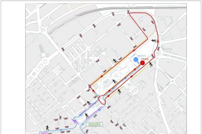 Plànol del recorregut de la Sant Silvestre pels carrers de Reus.